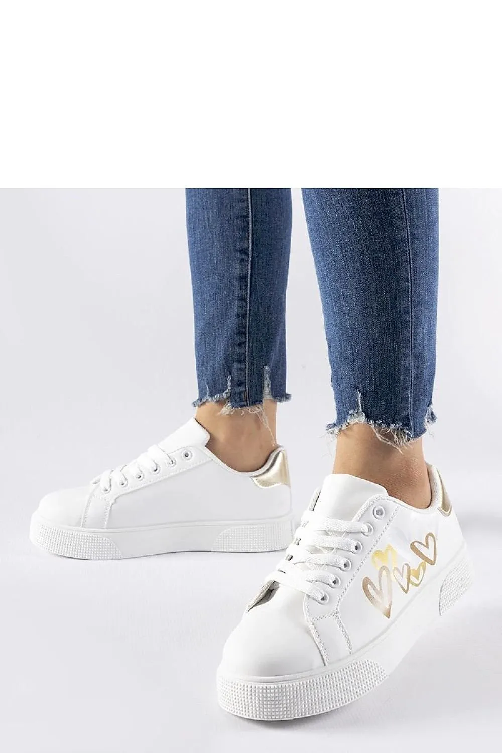 White platform sneakers