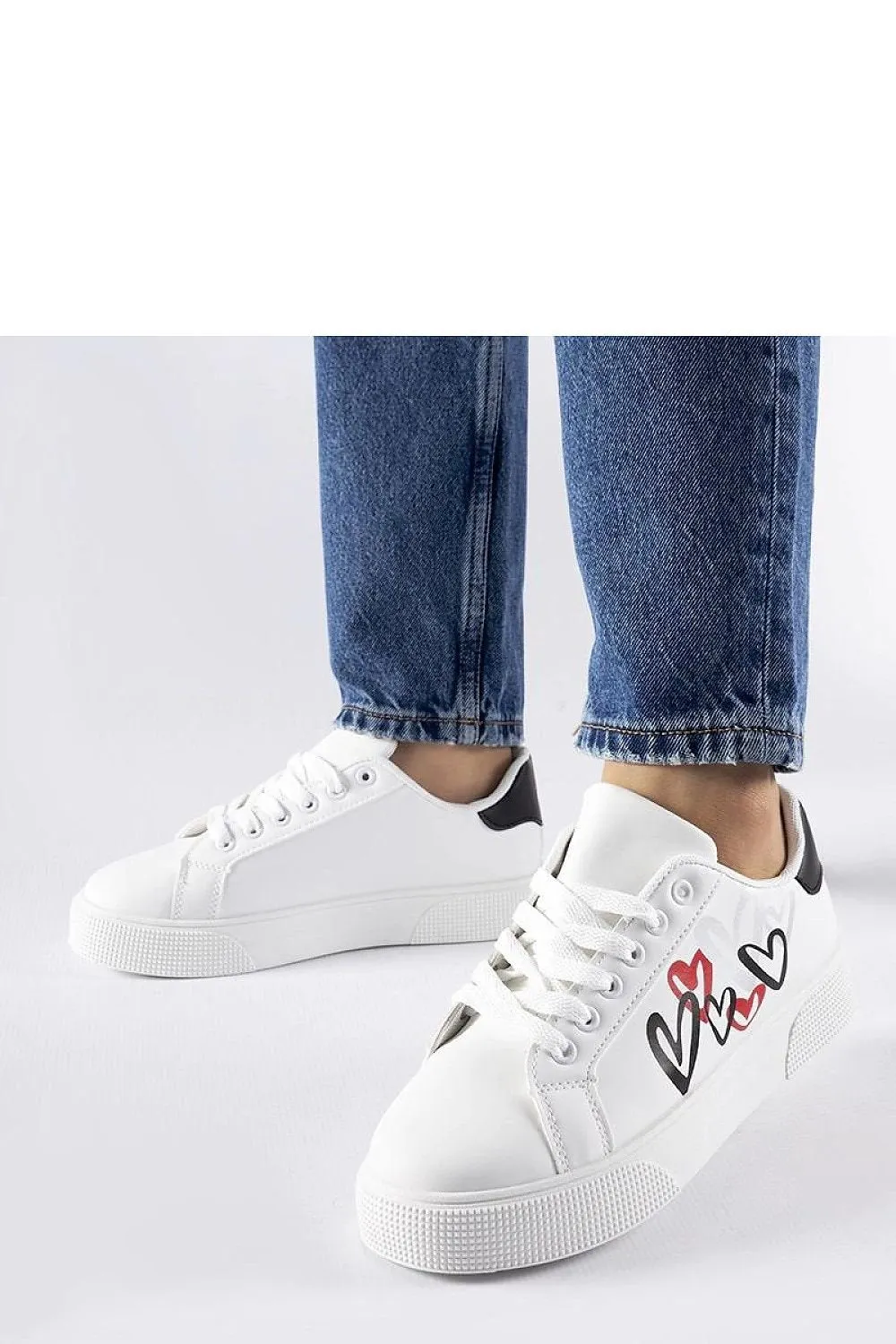 White platform sneakers