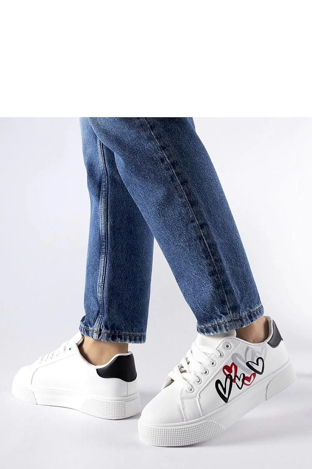 White platform sneakers