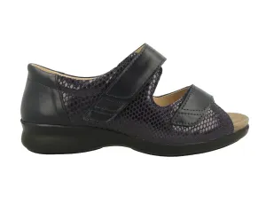 Womens Adjustable Bliss 2 Navy Leather Sandals