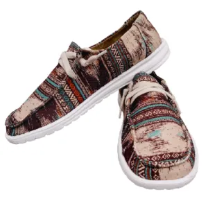 Women's Gypsy Jazz Brown & Turquoise 'HIP' Shoes
