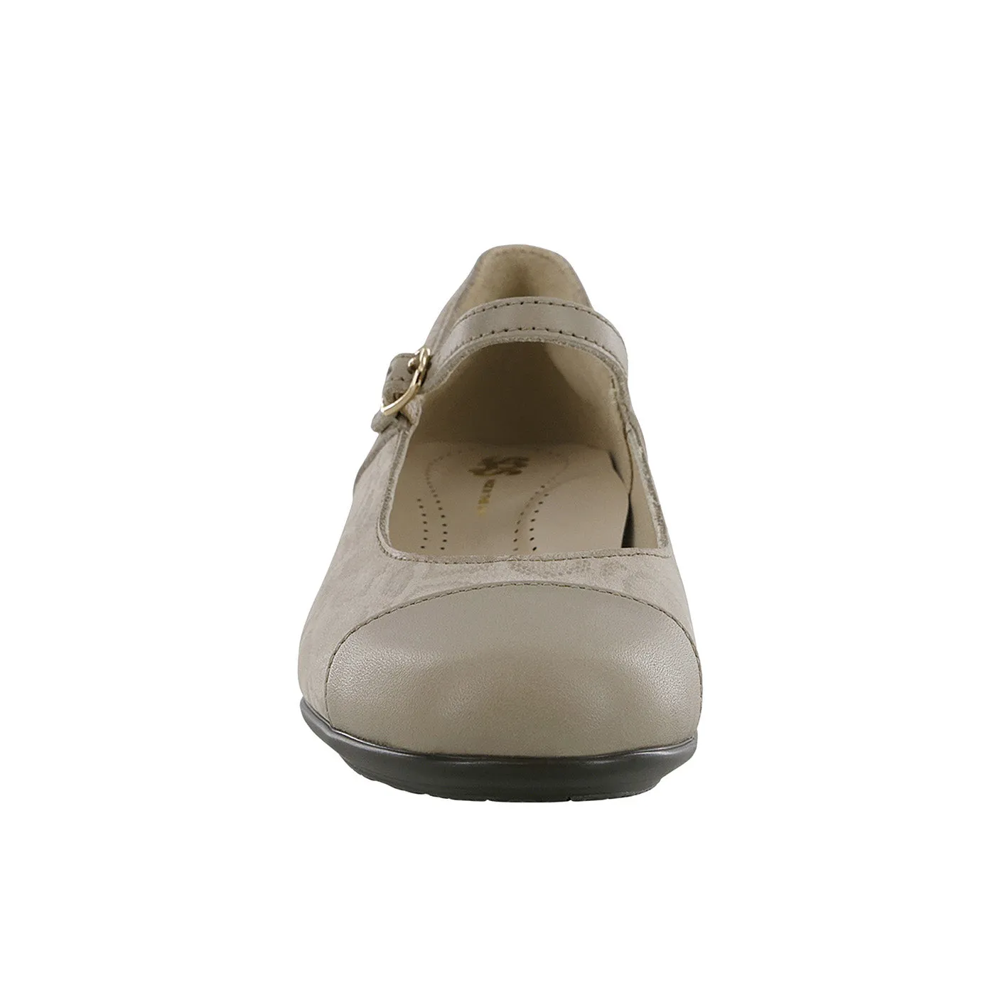 Women's Isabel Mary Jane Heel Taupe Snake